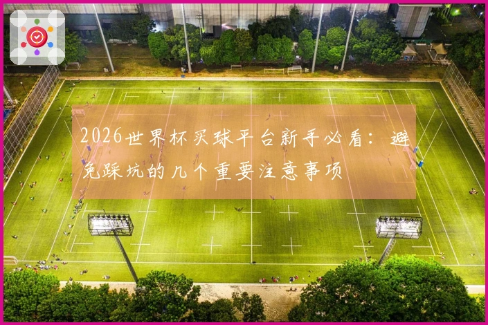 2026世界杯买球平台新手必看：避免踩坑的几个重要注意事项