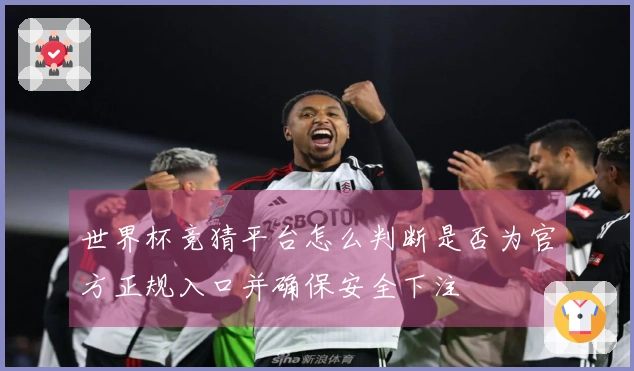 世界杯竞猜平台怎么判断是否为官方正规入口并确保安全下注